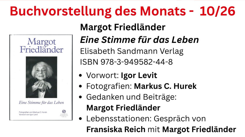 Margot Friedländer - Eine Stimme für das Leben